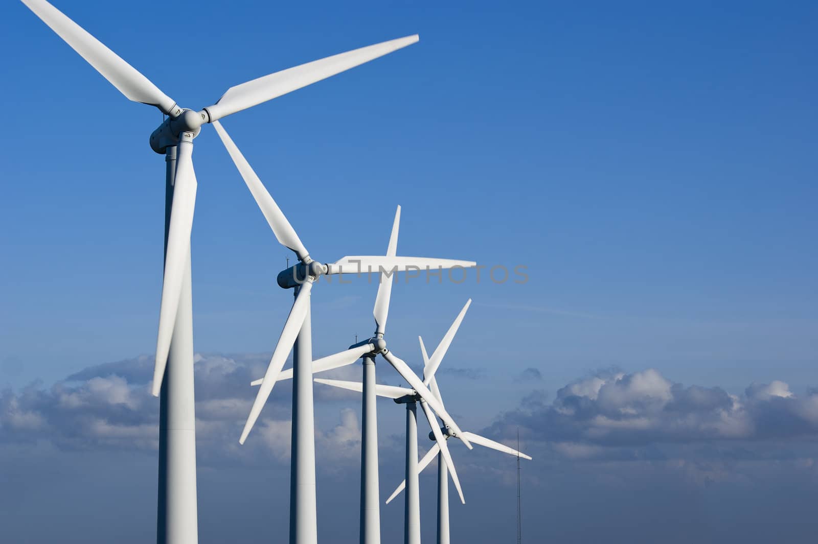 Wind Turbines on the Yorkshire Moors England
