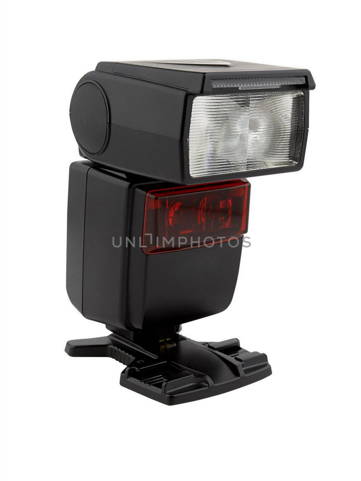 external camera flash isolated on a white background