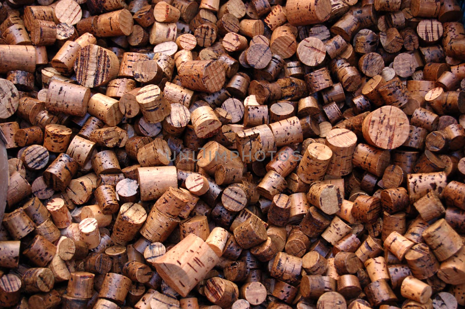 Large number of used wine corks. Good for background.