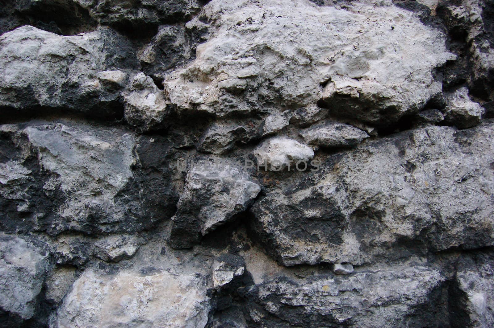 Stone wall of an old castle