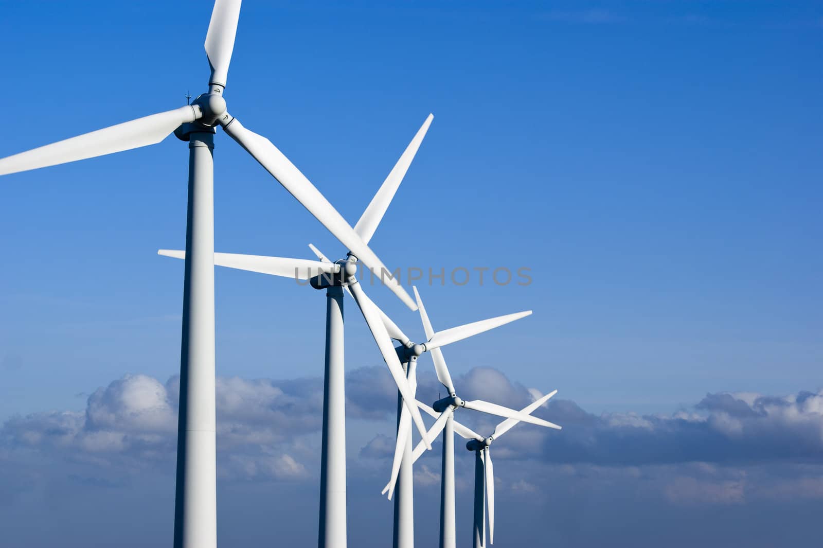 Wind Turbines on the Yorkshire Moors England