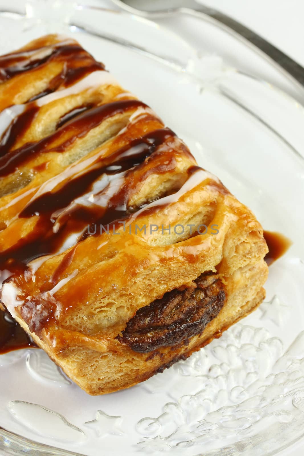 Chocolate Pastry, in the style of a strudel.
