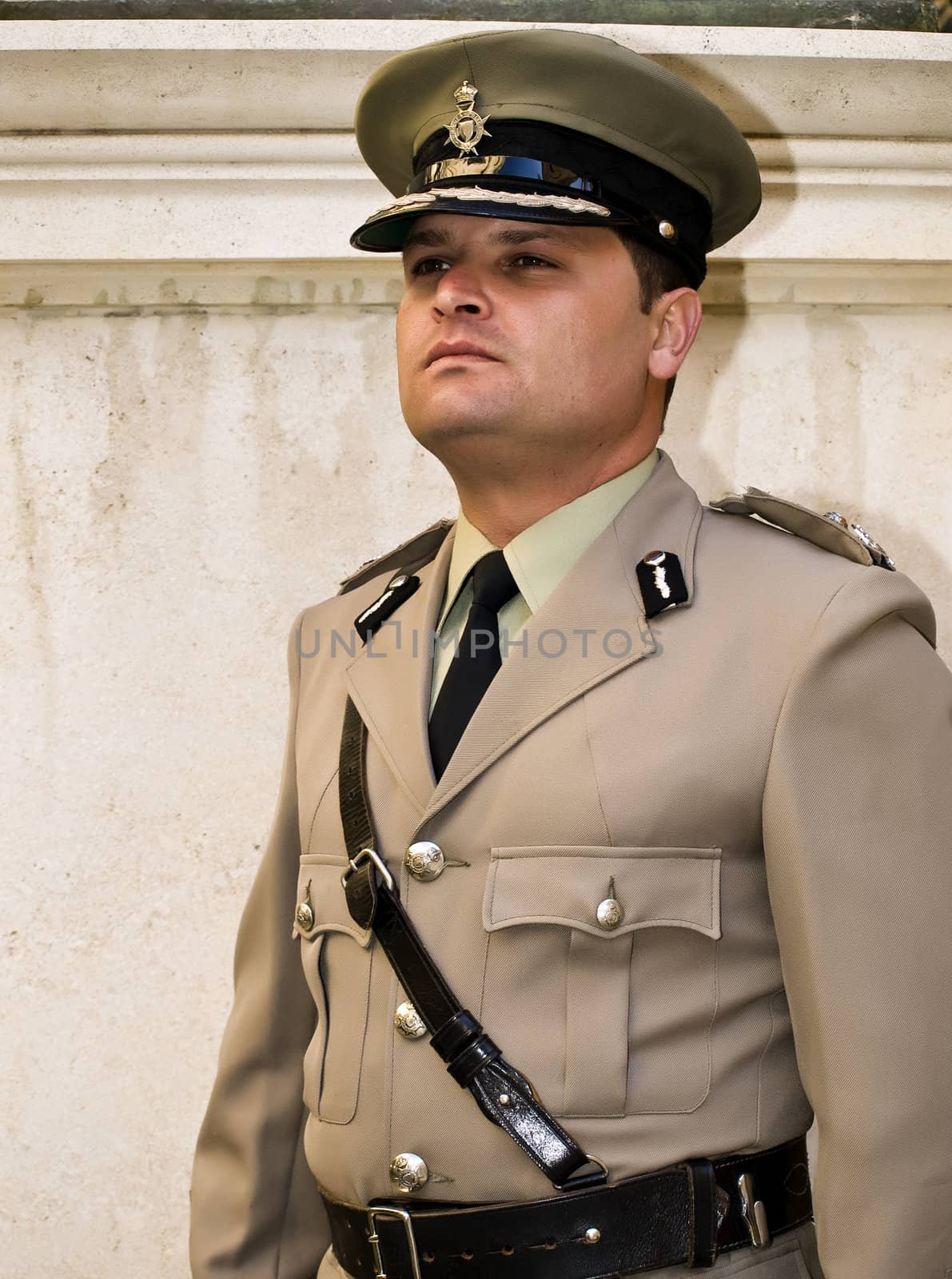 Man in military or police uniform in Malta