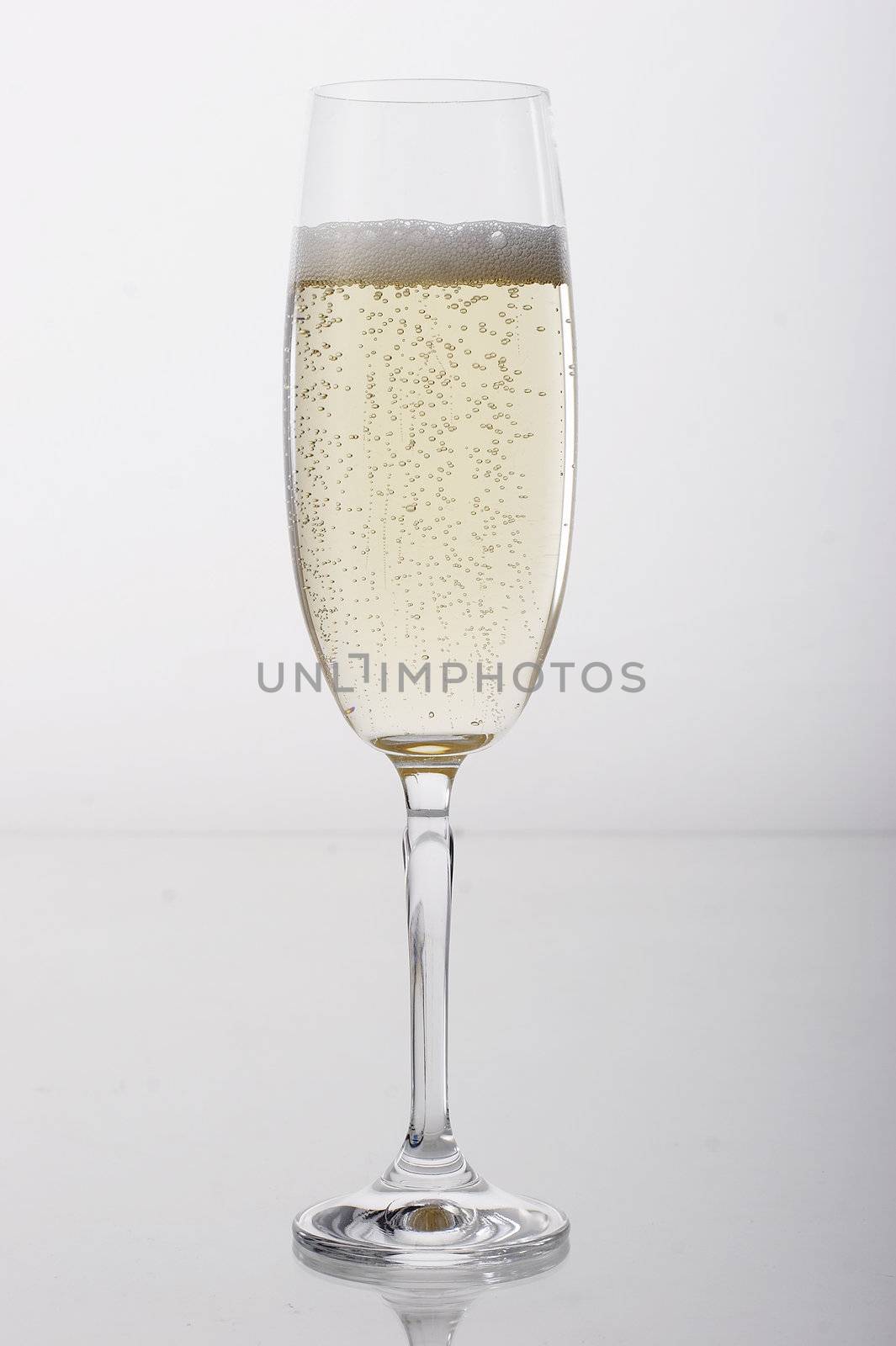 glass of sparkling wine