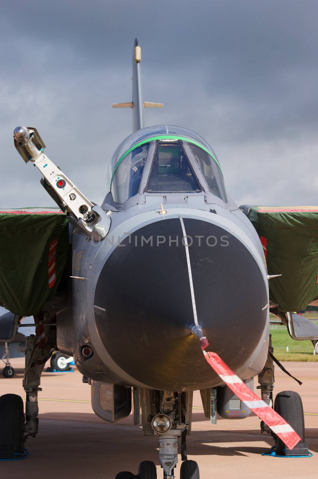 Close up of Royal Air Force Tornado Jet Fighter