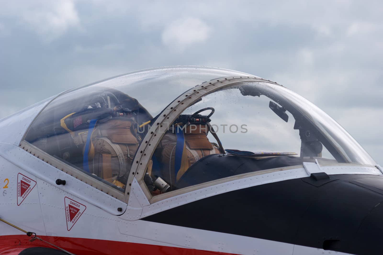 Close up of Royal Air Force Jet Provost Trainer
