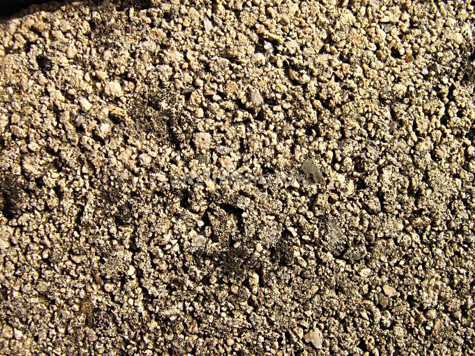 A photograph of stones detailing their texture.