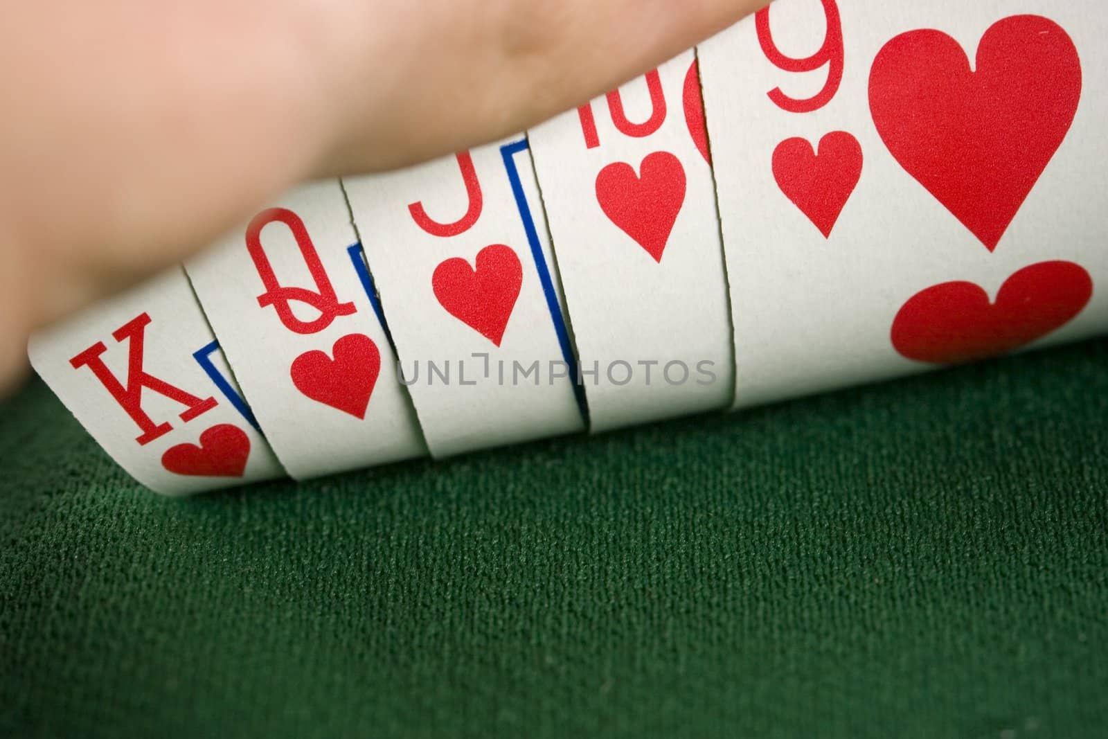 Poker cards and gambling chips