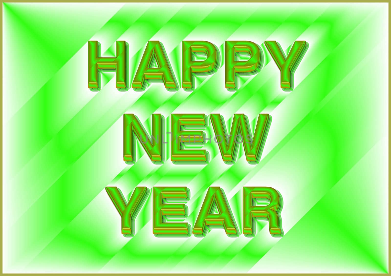 A conceptual image of the text celebrating a happy new year.