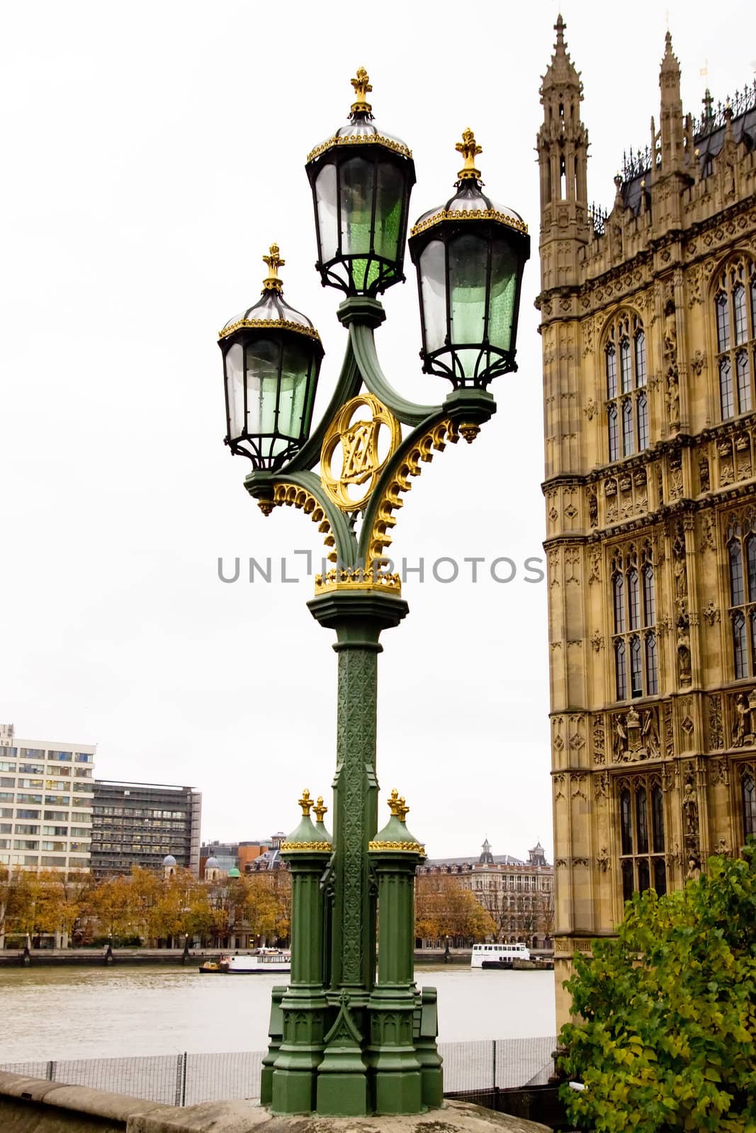 Lamp next to Parliament building