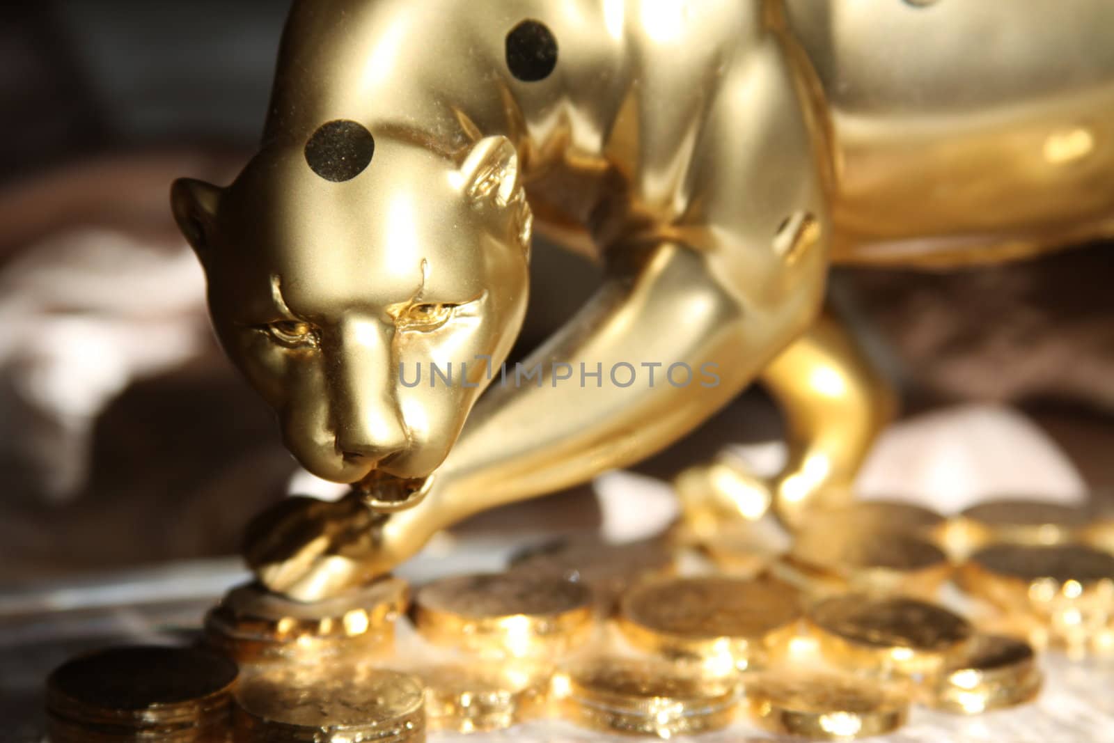 Golden Jaguar Figurine by MichaelFelix