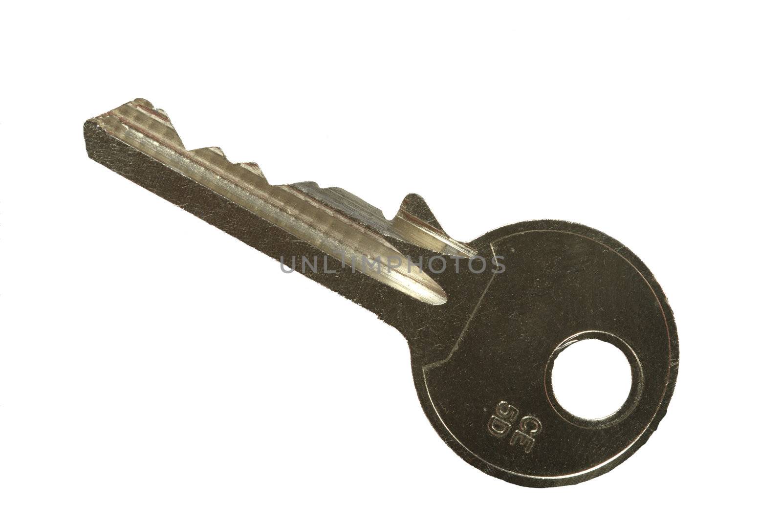 Door Key on white Background