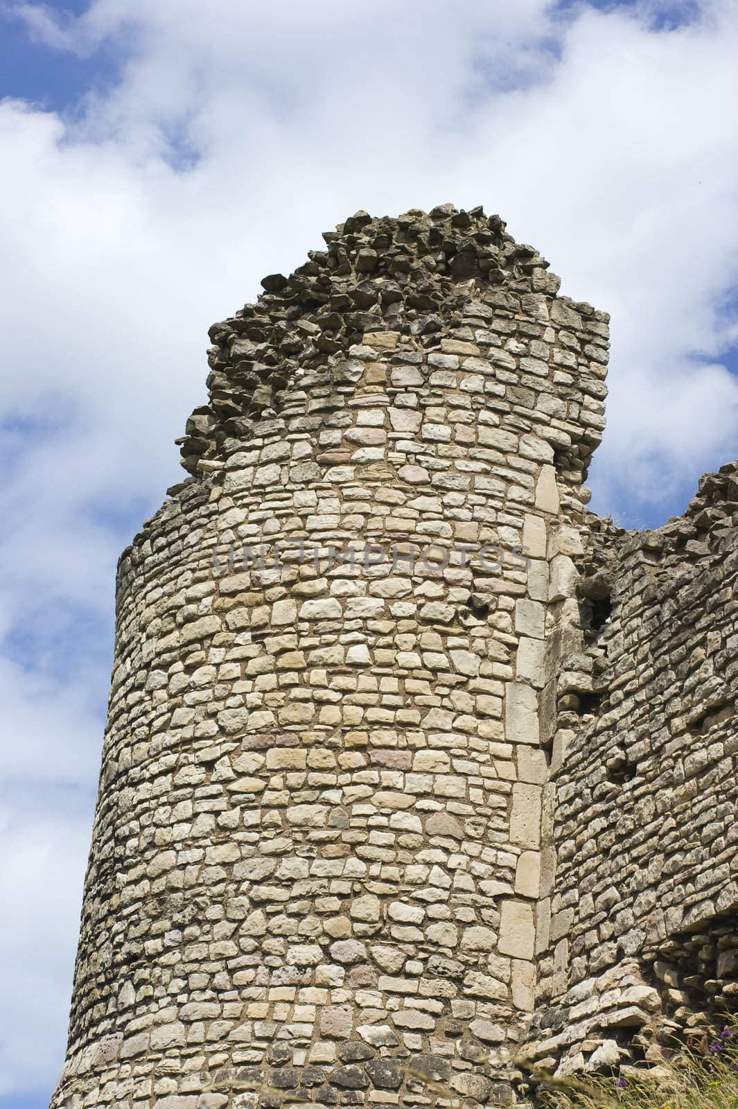 Ruined 12th Century medieval castle South Yorkshire England