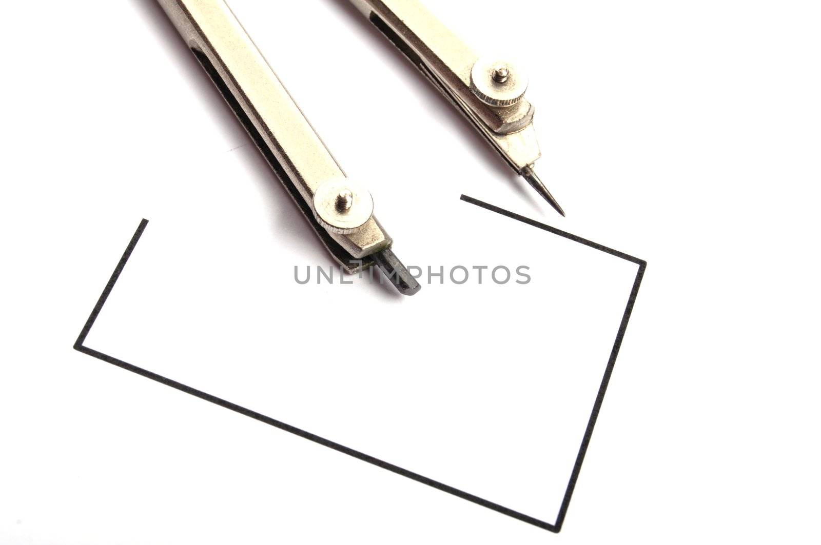 impossible or possible concept with circle on white