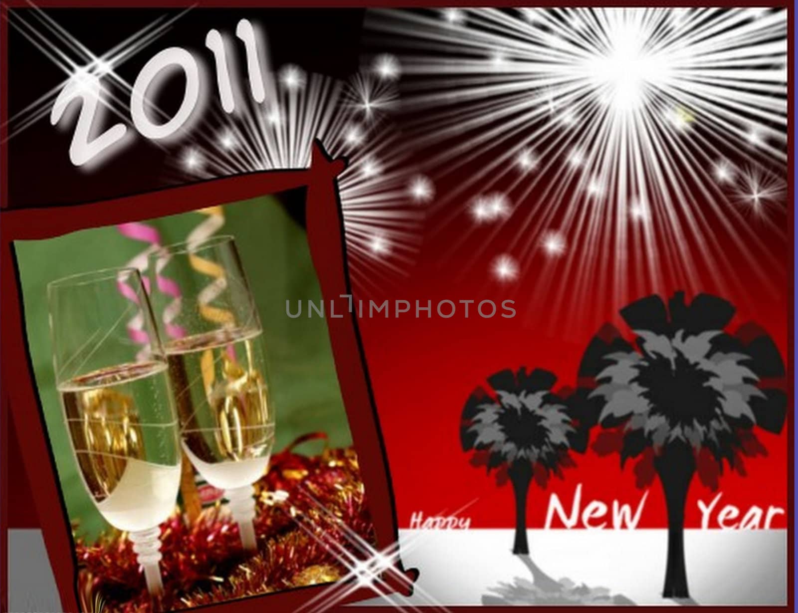 Collage of christmas images by Baltus