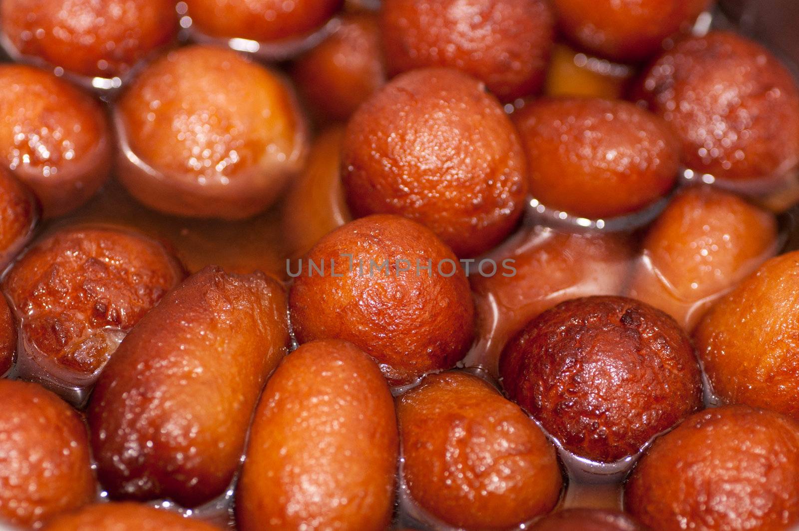 Close up photo of delicious indian sweets