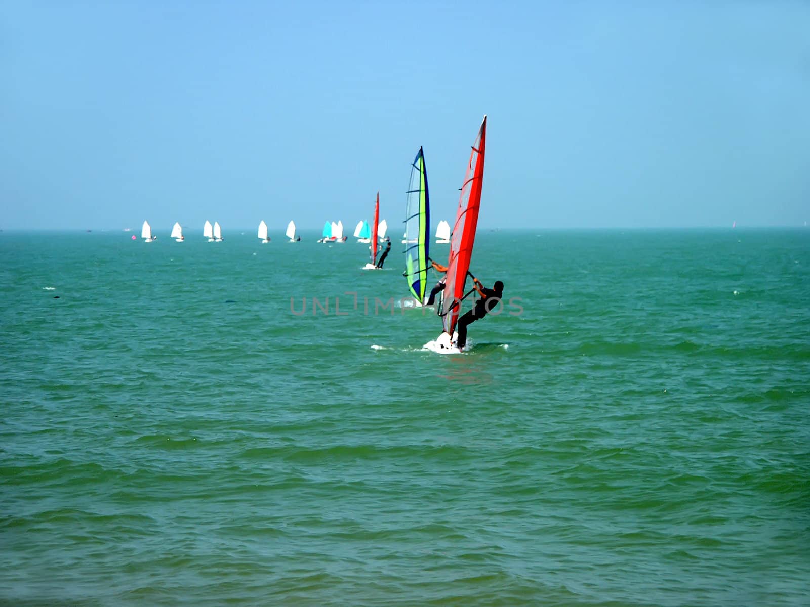 Windsurfing on the South China Sea