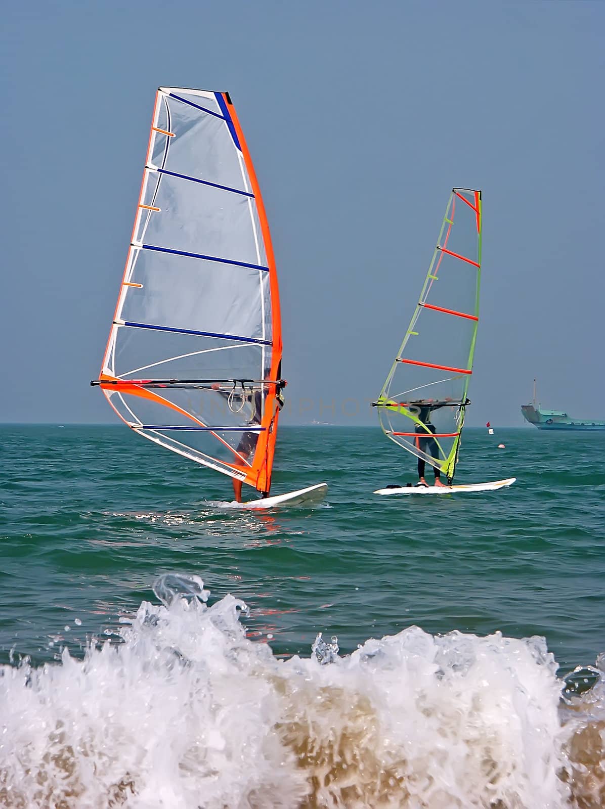 Windsurfing on the South China Sea