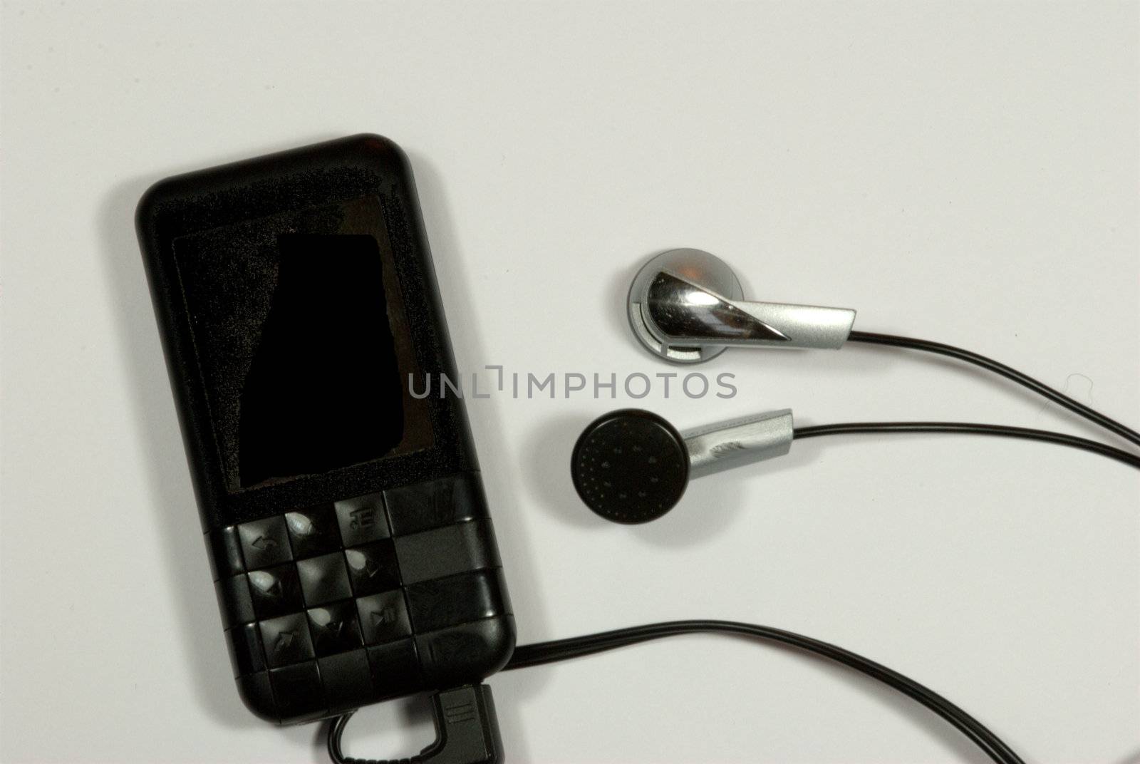 MP3 Player and headphones