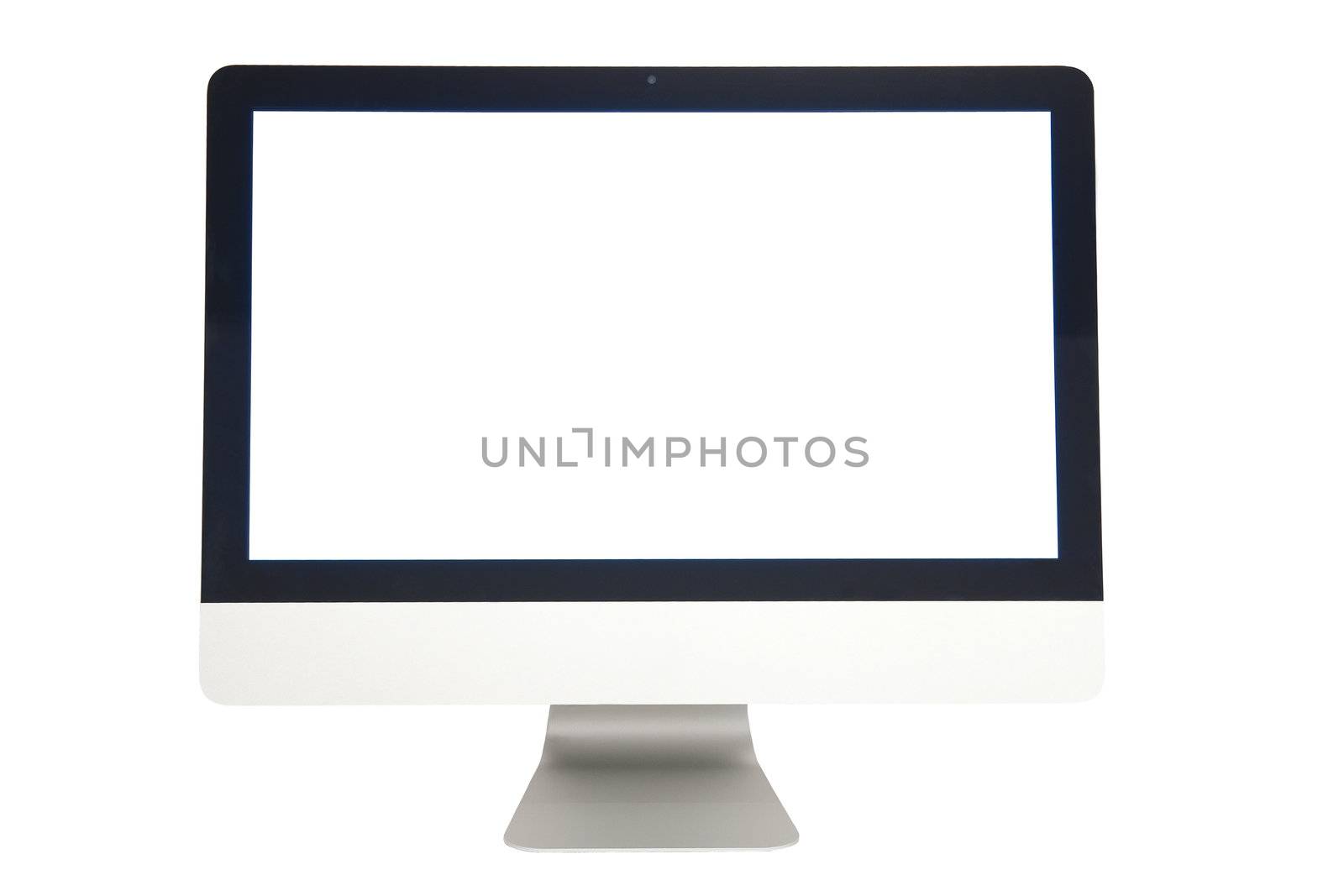 Computer screen isolated on the white background
