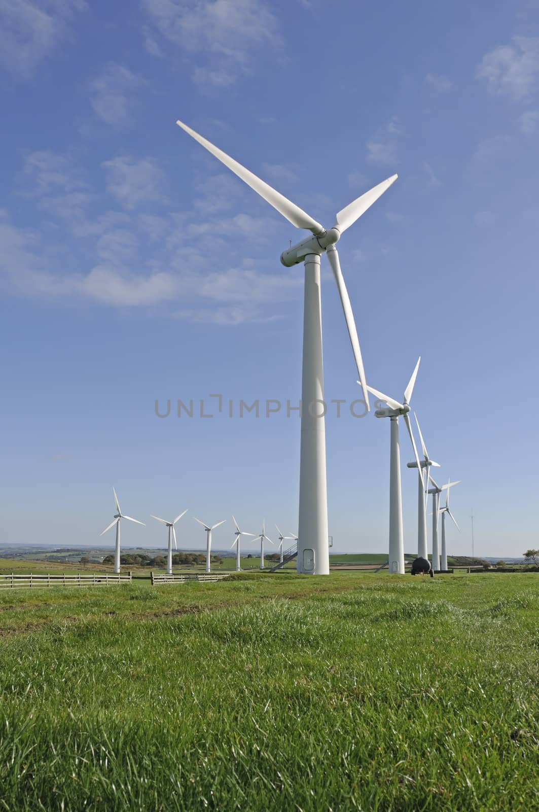 Power generation wind farm 35m in height to the hub and have a rotor diameter of 37m on Royd Moor