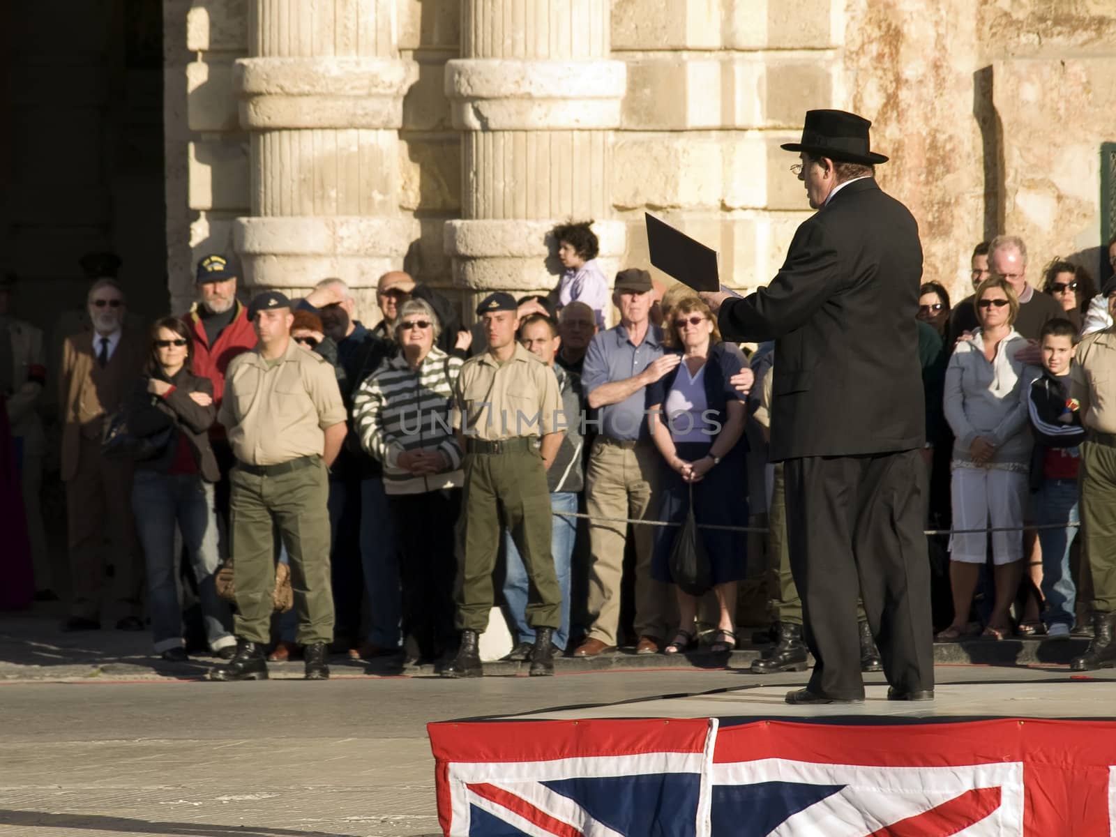 66 years on reenactment of the awarding the George Cross medal to the whole island of Malta on 15th April 1942 for outstanding heroism at war