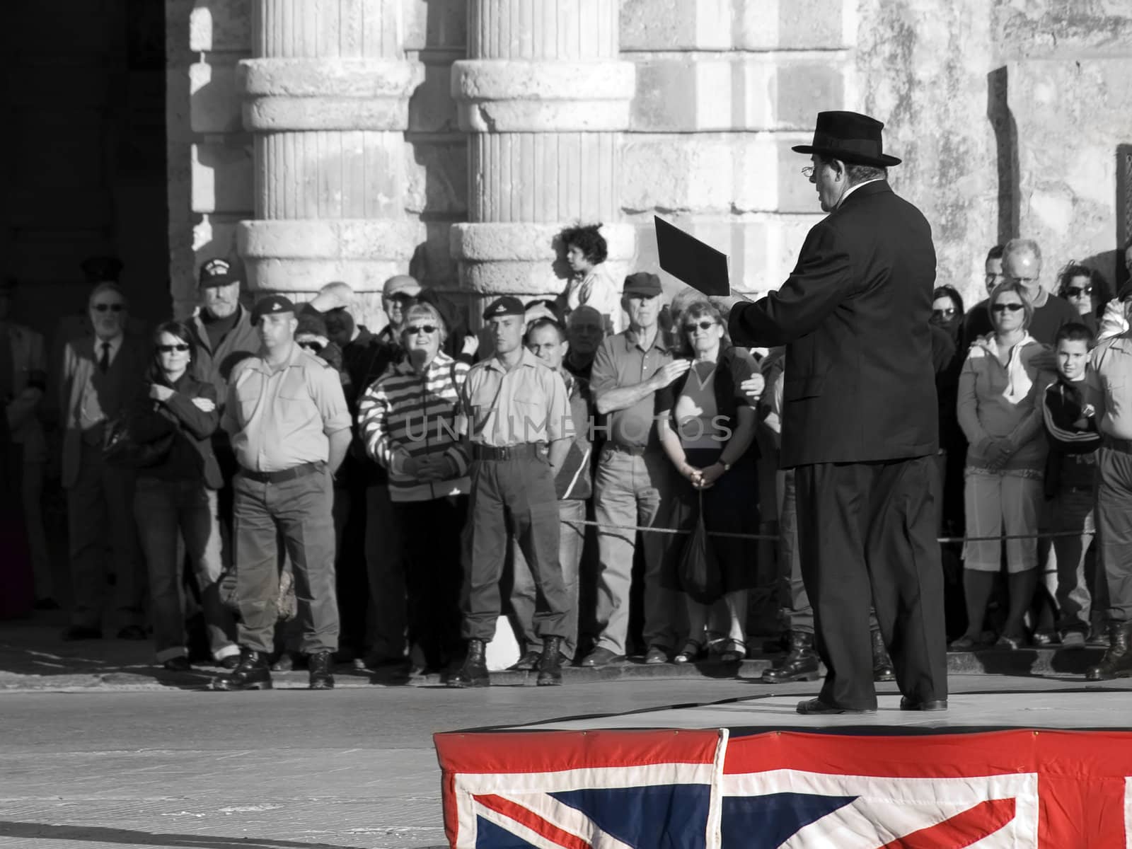 66 years on reenactment of the awarding the George Cross medal to the whole island of Malta on 15th April 1942 for outstanding heroism at war