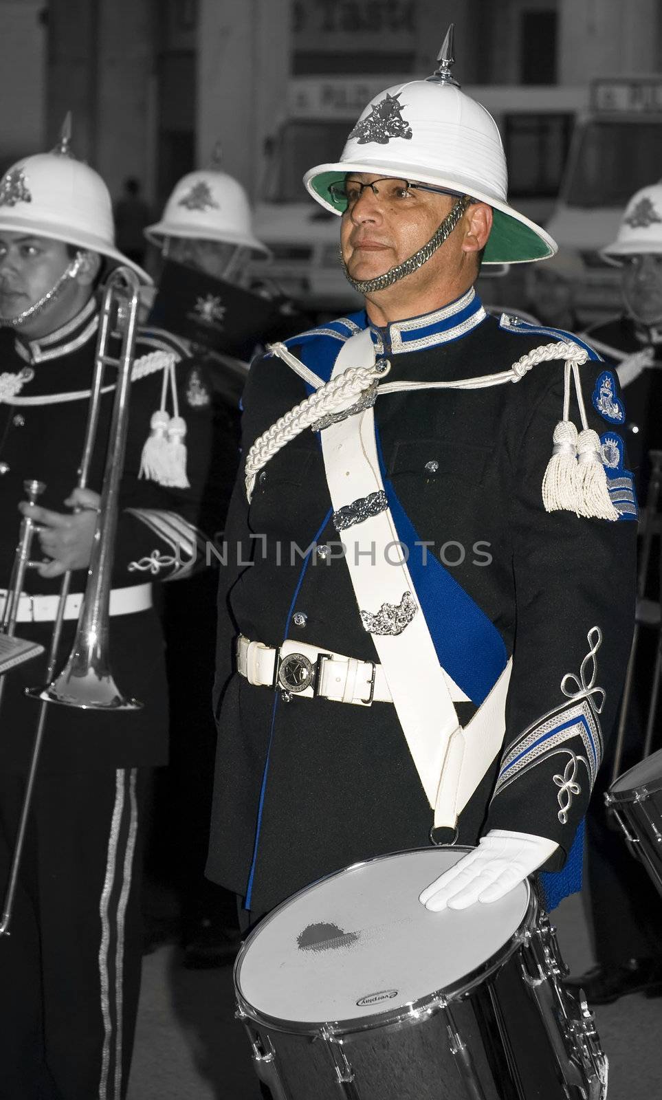 Members of the Police Band from the Malta Police Force      