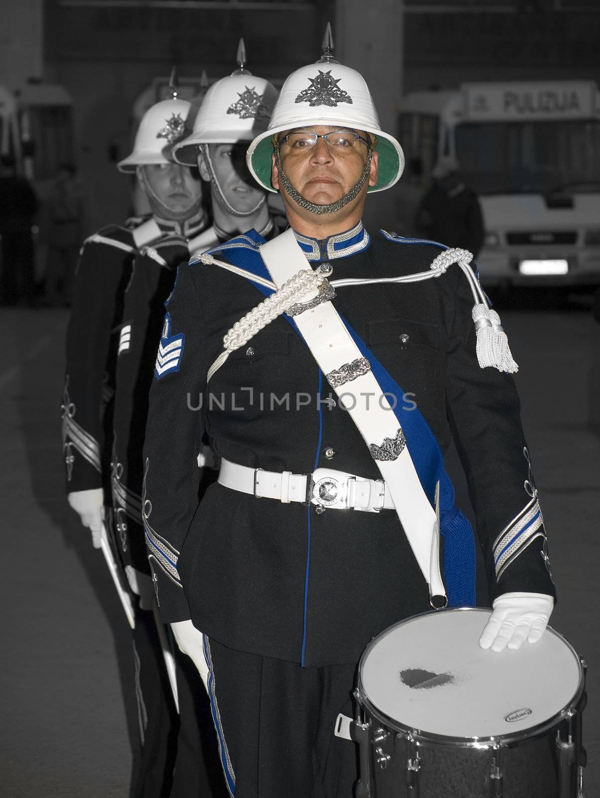 Members of the Police Band from the Malta Police Force      