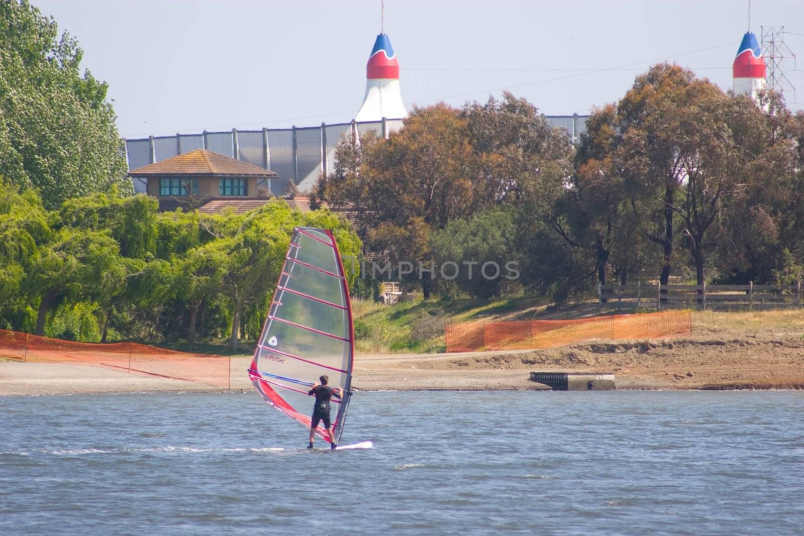 Windsurfing in Shoreline Park