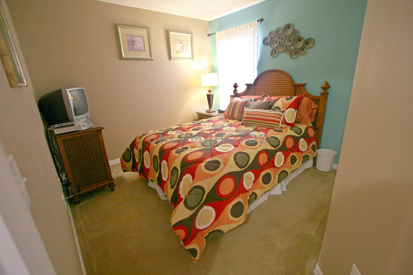 A Queen Bedroom, Interior Shot of a Home