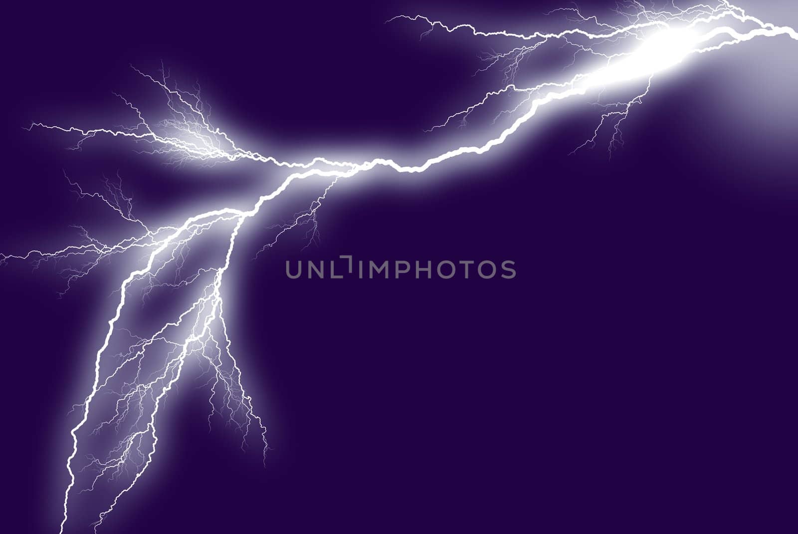 Picture of a lightning bolt on a violet background