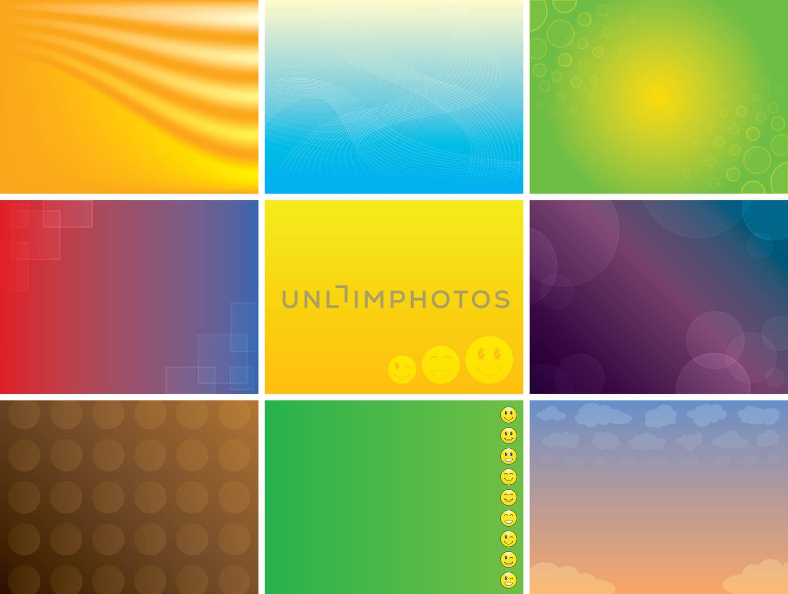 Abstract multicolored www and presentation backgrounds pack