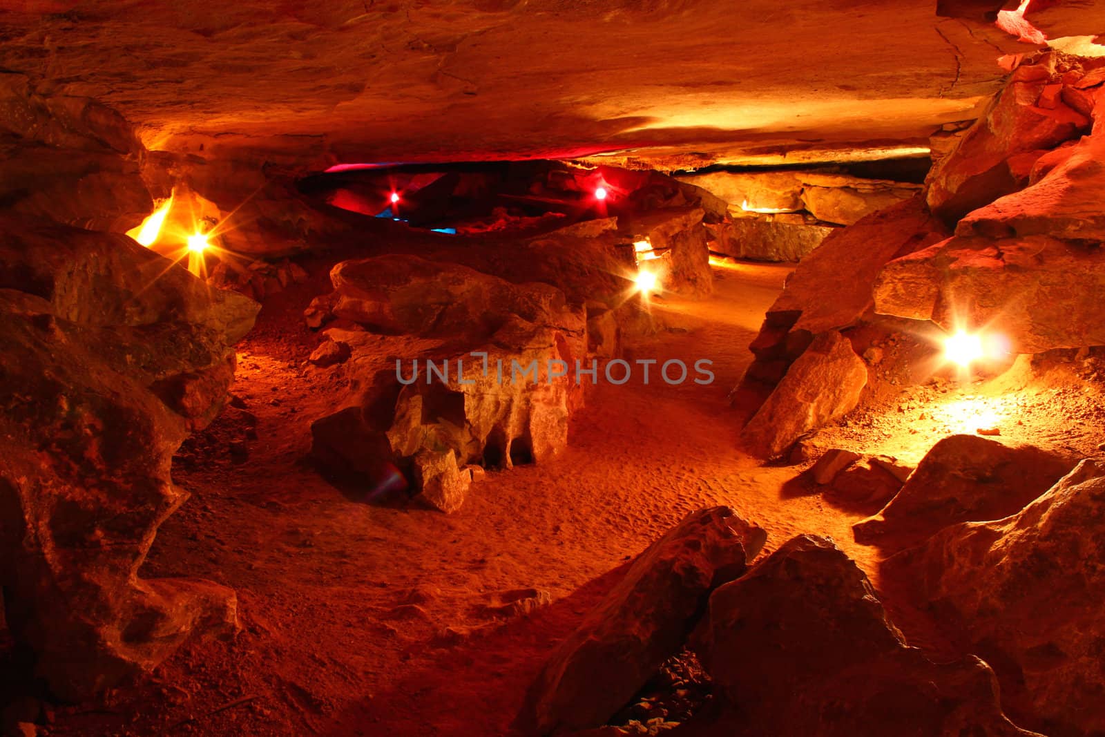 A large cavern at Rickwood Caverns State Park in Alabama.