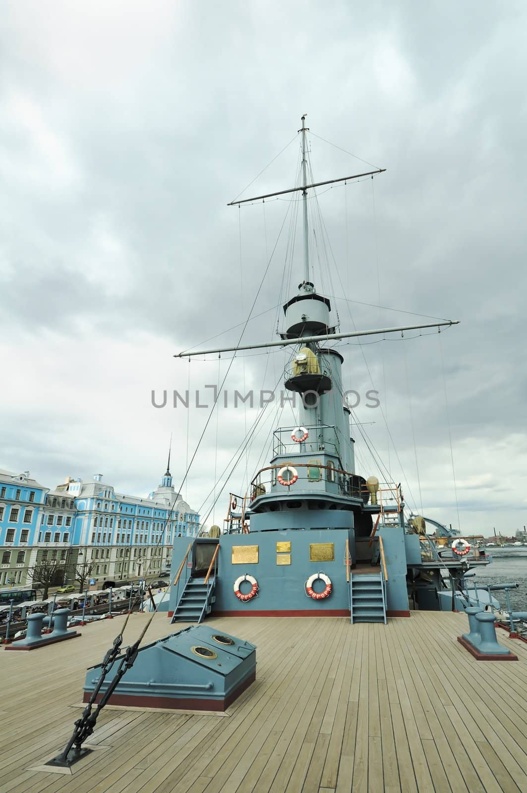 St. Petersburg. Russia. Revolution Landmark cruiser "Aurora".