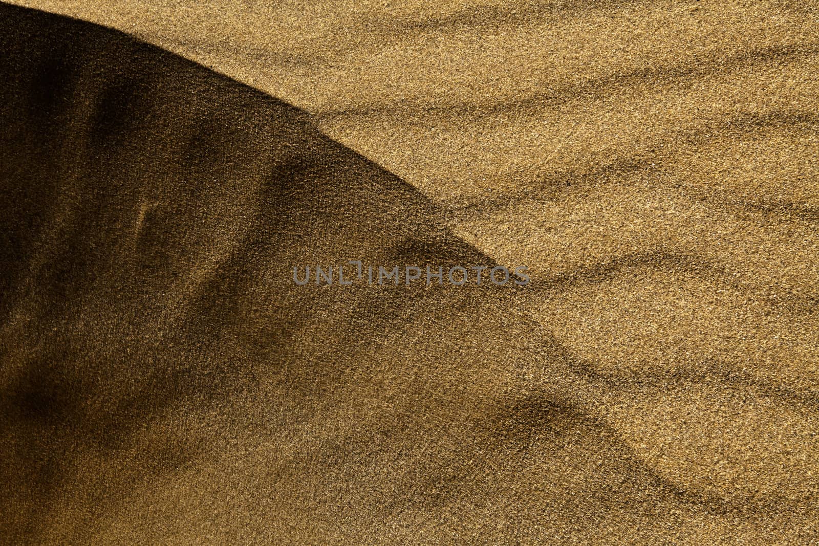 Abstract image showing light and shadow areas in sand dune detail