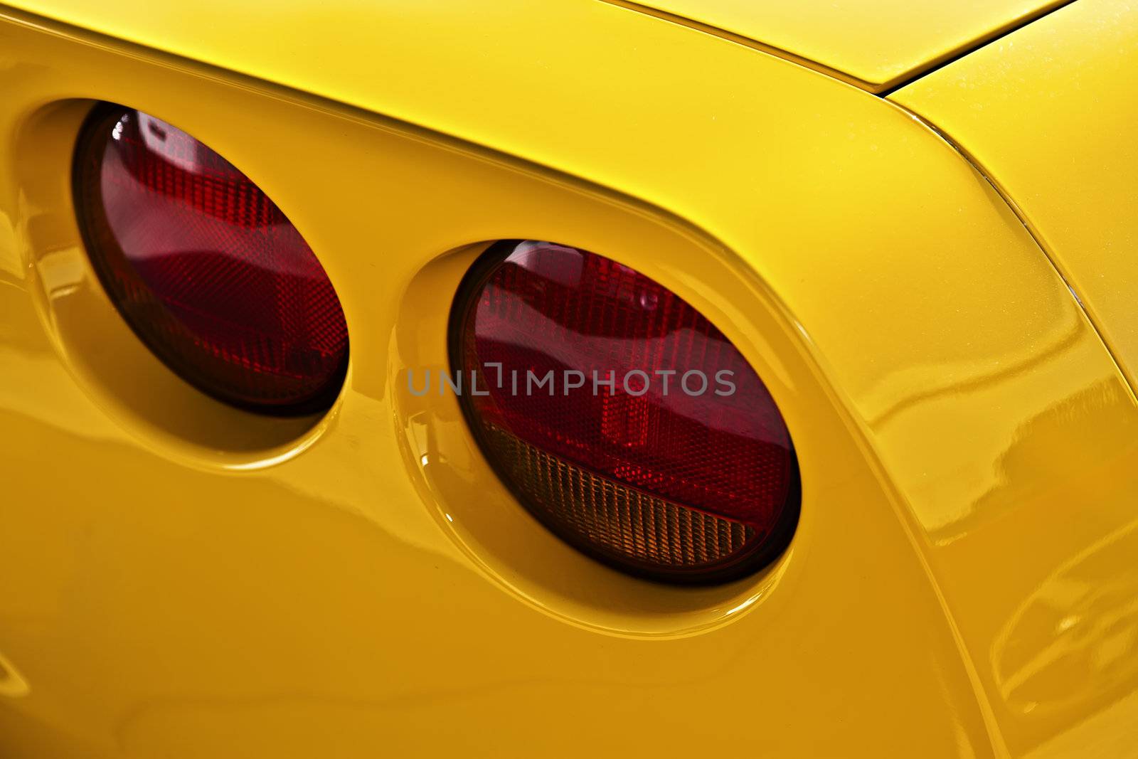 Detail from an American sports muscle car