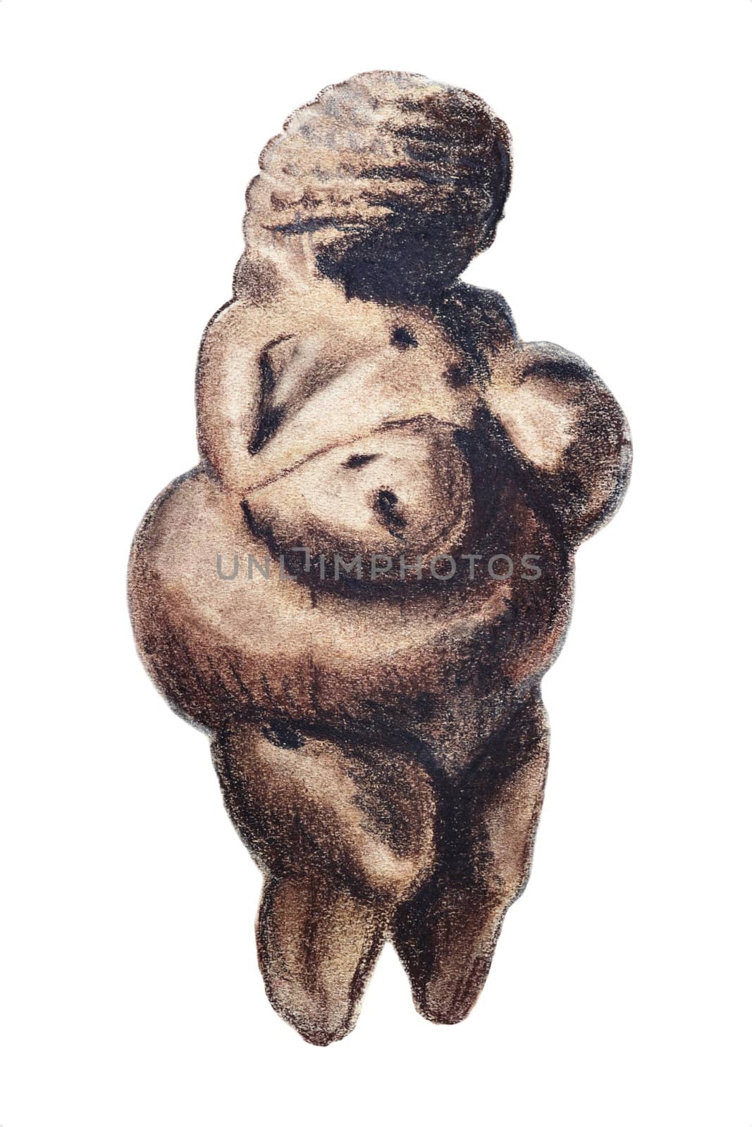 Image of the woman figure in prehistoric style