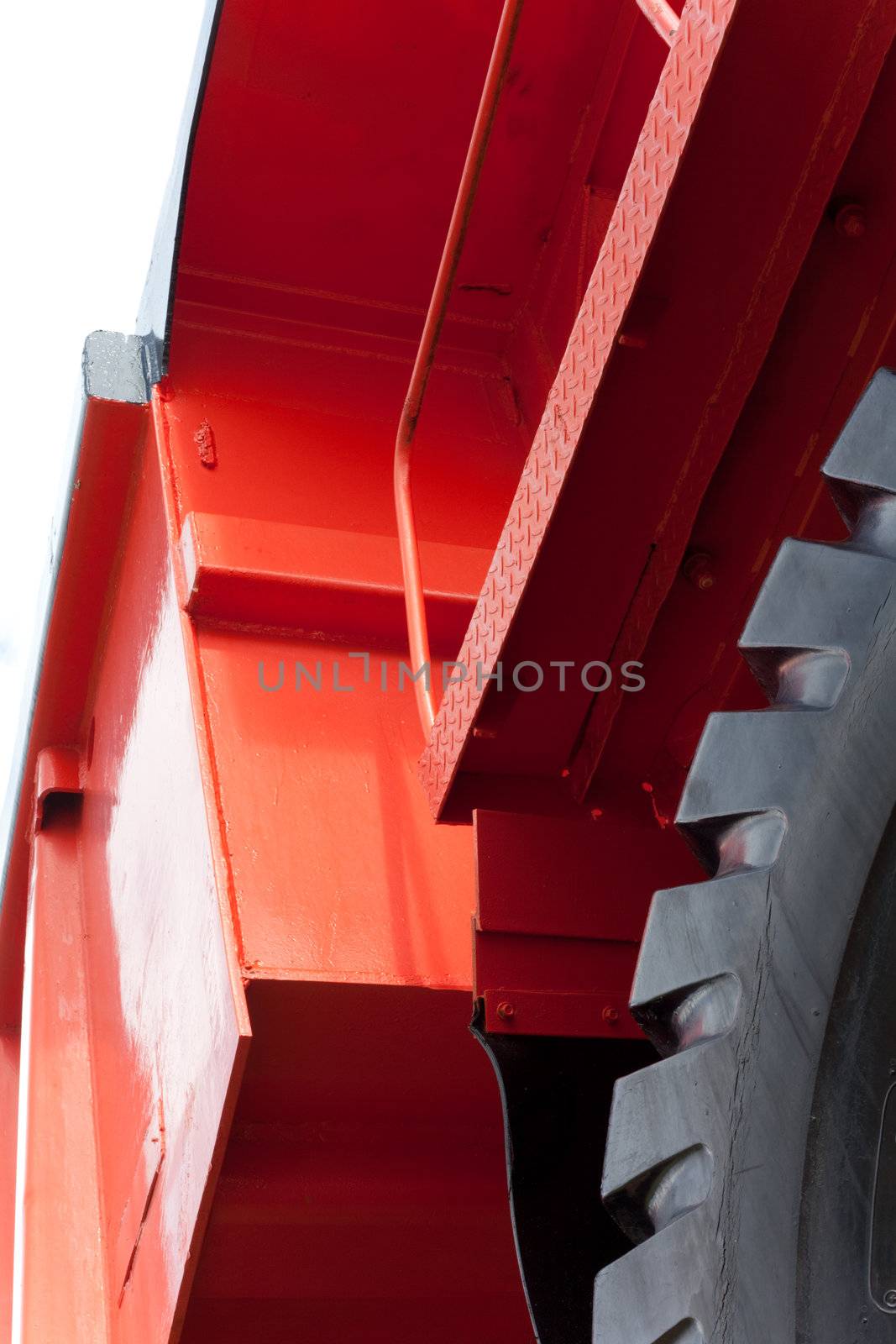 Detail of vintage mining truck by PiLens