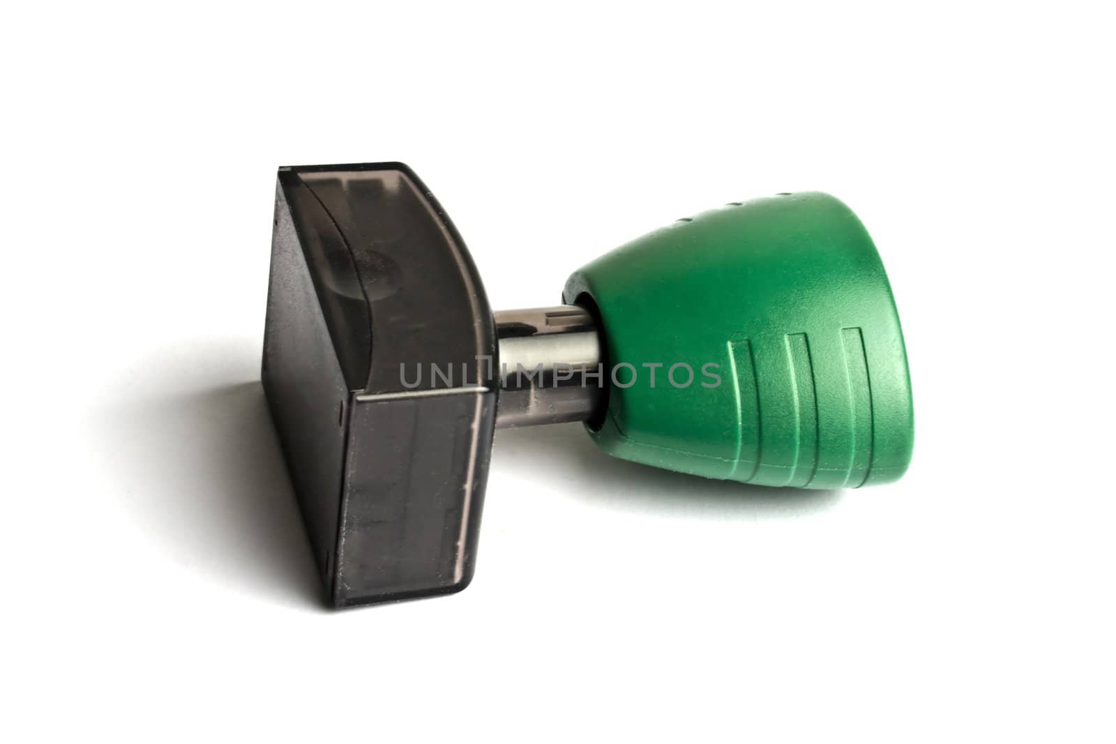 Rubber stamp isolated on white