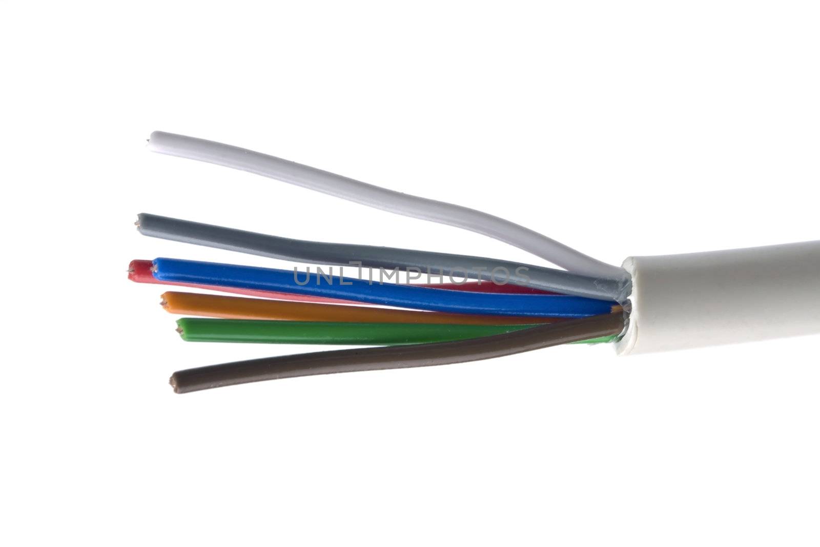 Cable isolated on white