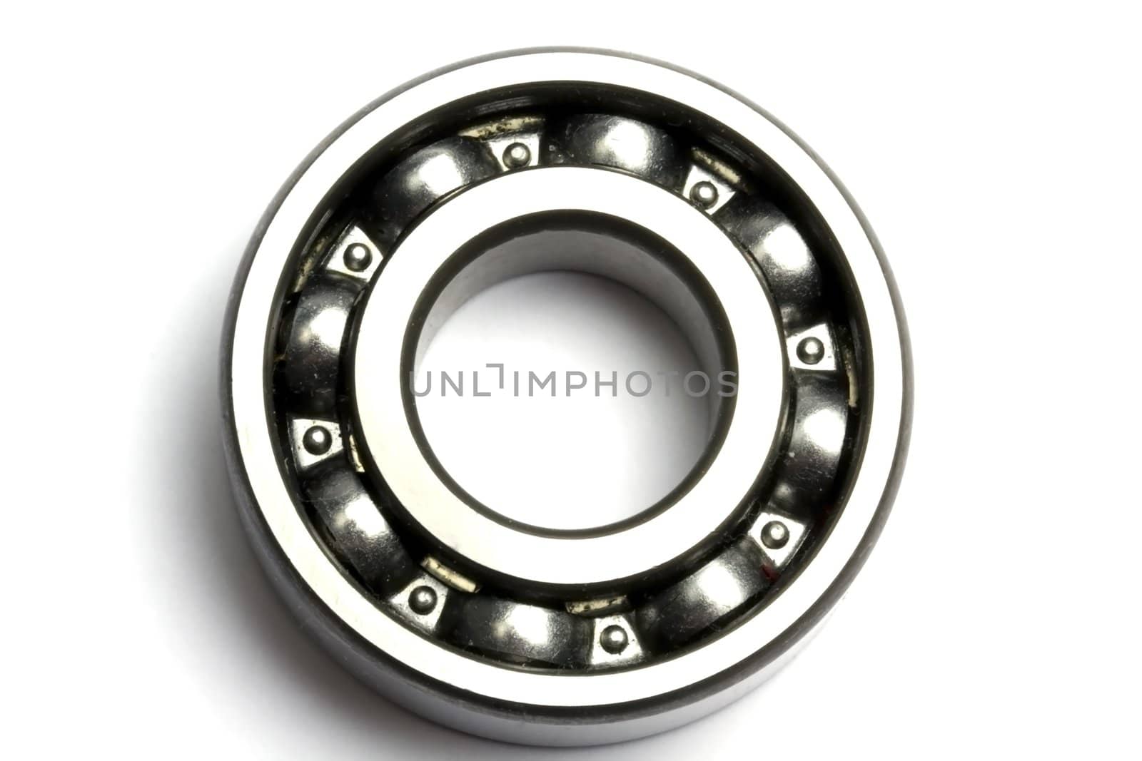 Ball bearing isolated on white background