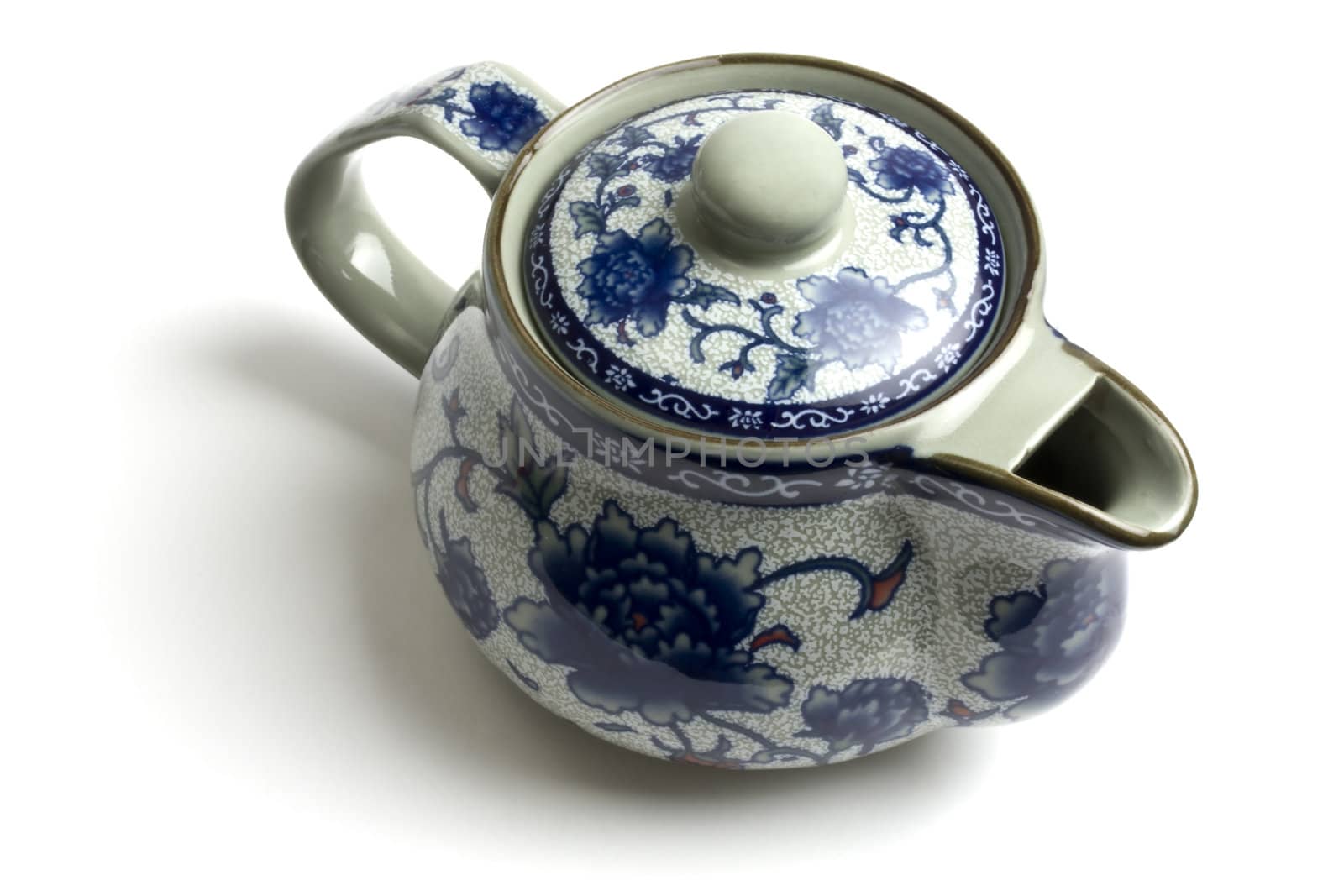 Chinese tea pot isolated on white background