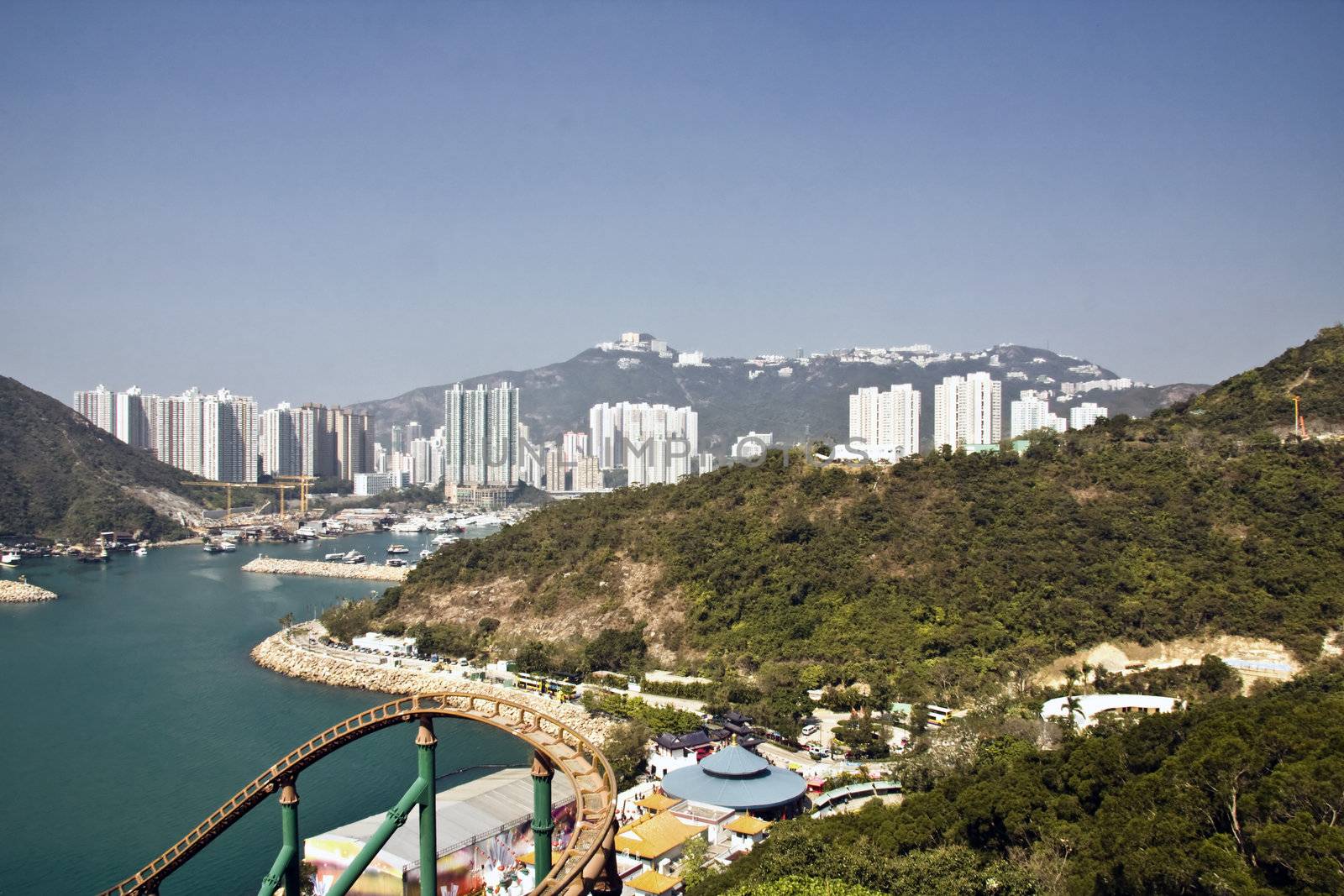 View from ocean park in Hong Kong