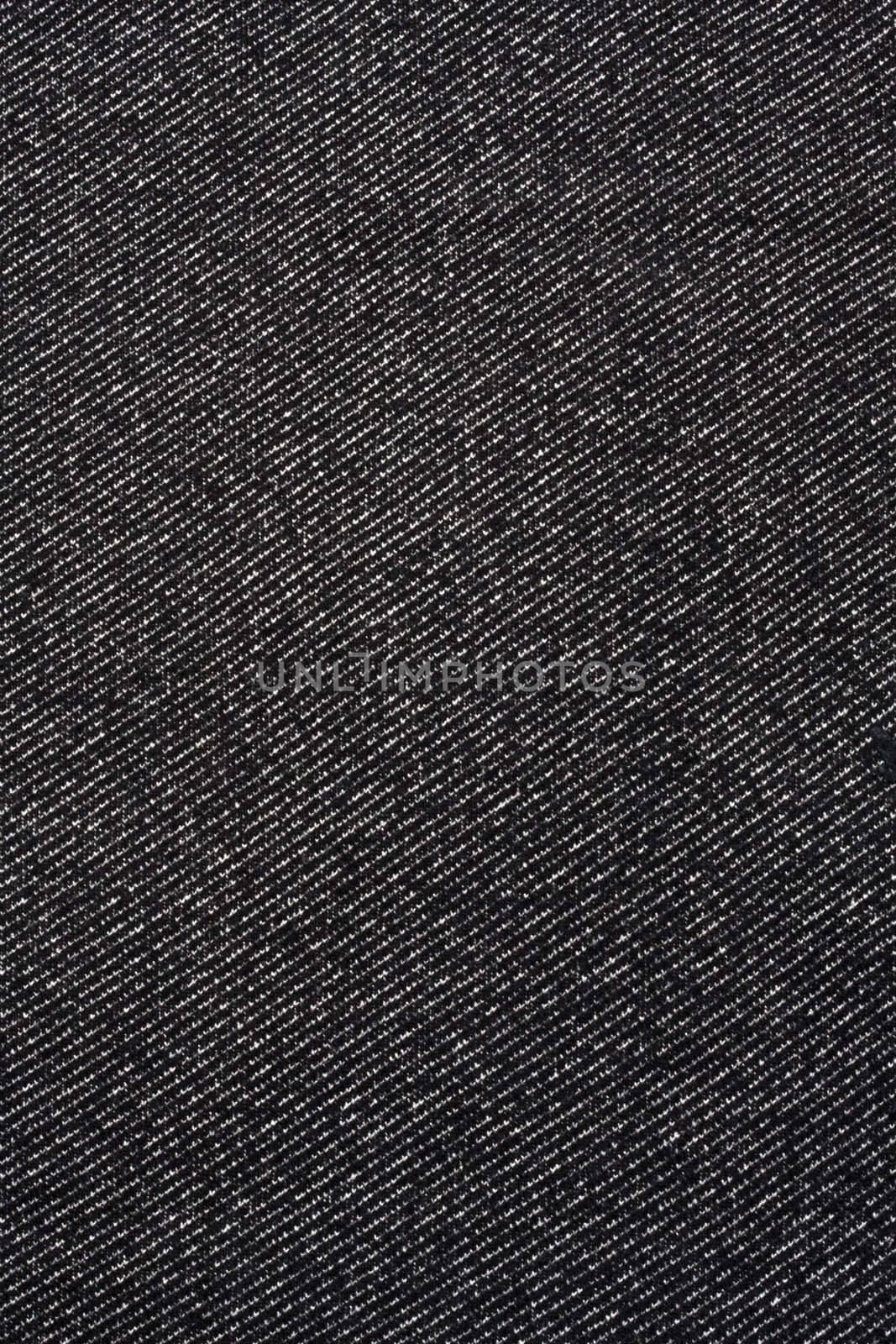 Texture of black jeans fabric background