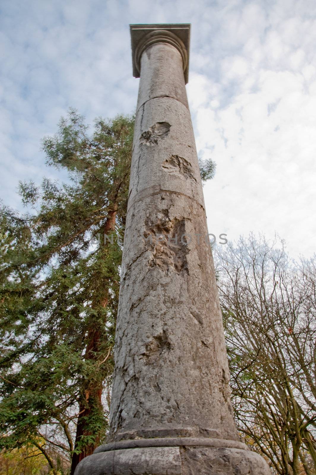 Column in Aachen park, Germany