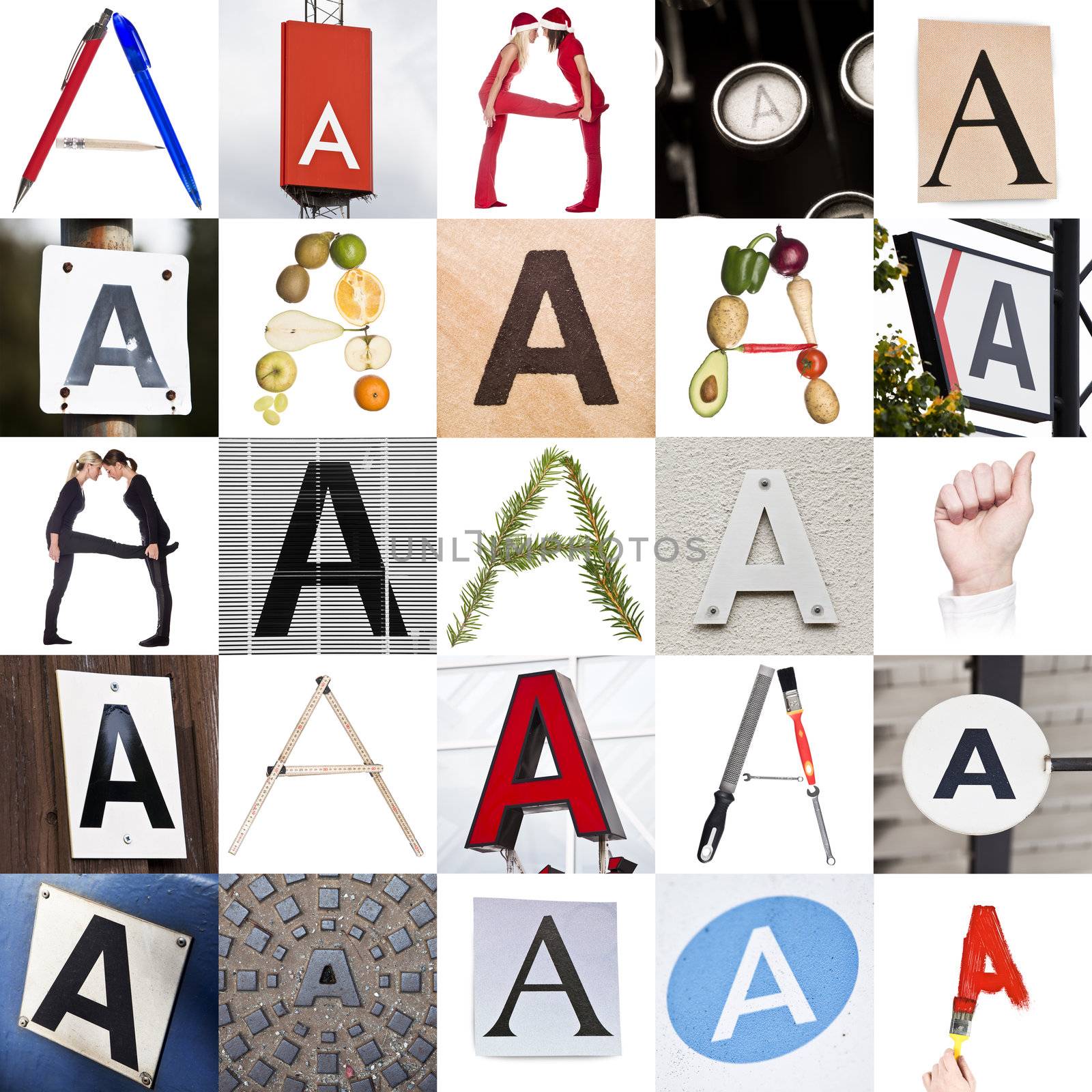 Collage of Letter A by gemenacom