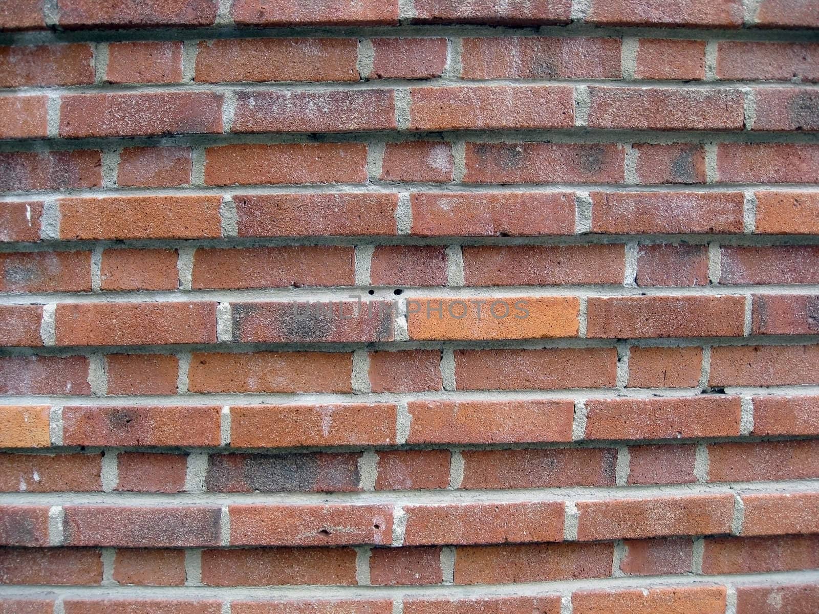 Red brick wall background 