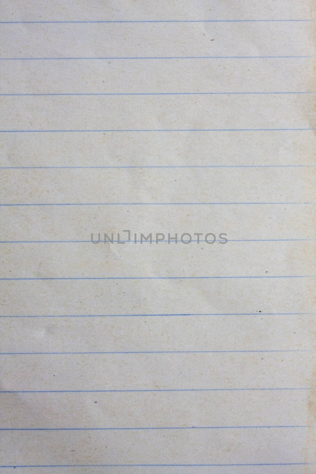 old lined paper from note book
