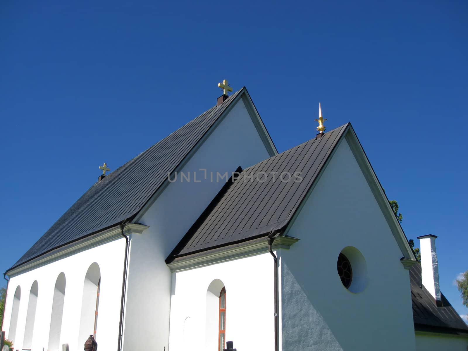 Famous church in Sweden closeup
